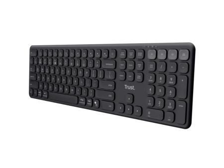 Teclado Compacto Inalámbrico por Bluetooth Trust Vaiya/ Negro