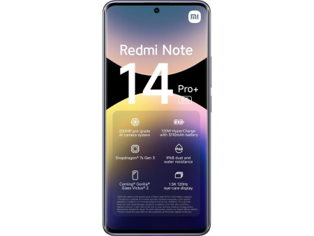 Smartphone Xiaomi Redmi Note 14 Pro+ 8GB/ 256GB/ '/ 5G/ Negro