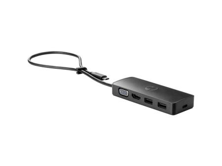 Docking USB 3.0 Tipo-C HP USB-C Travel G2/ 2xUSB/ 1xHDMI/ 1xVGA/ Negro