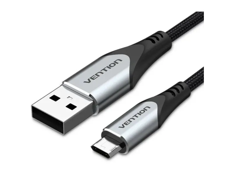 Cable USB 2.0 Vention COCHI/ USB Macho - MicroUSB Macho/ 480Mbps/ 3m/ Negro
