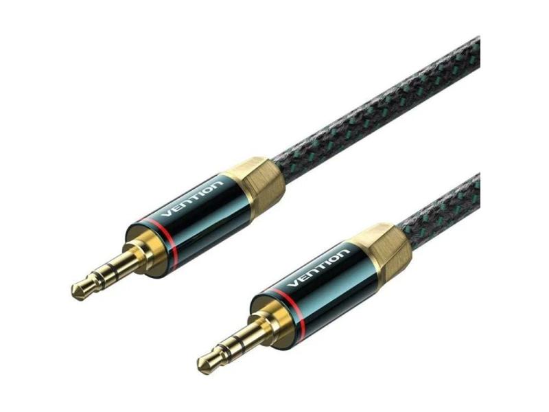 Cable Audio Vention BAYGL/ Jack 3.5 Macho - Jack 3.5 Macho/ 10m/ Verde y Negro