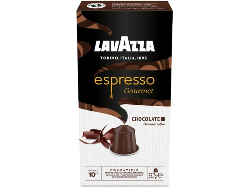 Cápsula Lavazza Espresso Gourmet Chocolate para cafeteras Nespresso/ Caja de 10