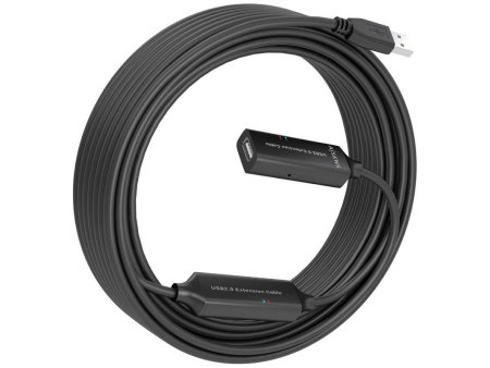 Cable Alargador USB 2.0 Aisens A101-0916/ USB Macho - USB Hembra/ 15m/ Negro