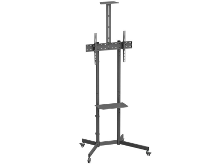 Soporte de Suelo Inclinable con Ruedas/ Soporte de Cámara Aisens FT70TE-335 para TV 37'-70'/ hasta 45kg