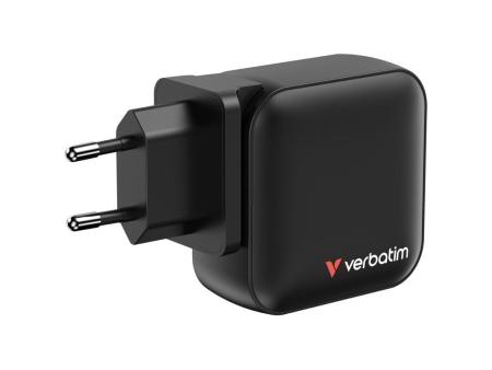 Cargador de Pared Universal Verbatim Mini GaN Wall Charger/ 3xUSB Tipo-C/ 1xUSB/ 100W