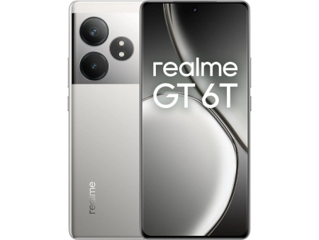 Smartphone Realme GT 6T 8GB/ 256GB/ 6.78'/ 5G/ Plata Fundida