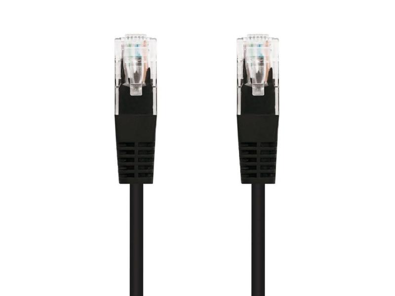 Cable de Red RJ45 UTP Nanocable 10.20.0100-BK Cat.5e/ 50cm/ Negro