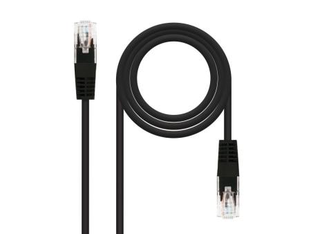 Cable de Red RJ45 UTP Nanocable 10.20.0100-BK Cat.5e/ 50cm/ Negro