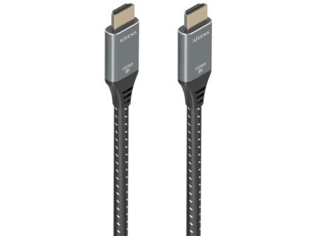 Cable HDMI 2.1 8K Aisens A150-0878/ HDMI Macho - HDMI Macho/ 10m/ Gris y Negro