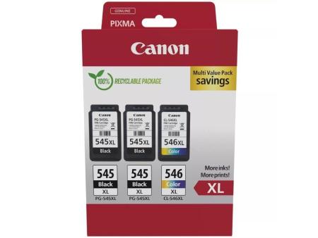 Cartucho de Tinta Original Canon PG-545XL + CL-546XL Multipack Alta Capacidad/ 2x Negro/ Tricolor