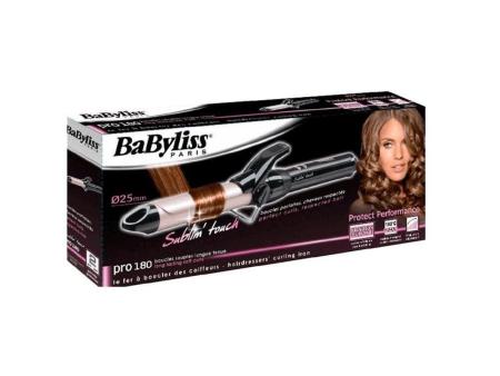 Rizador para el Pelo BaByliss Pro 180 Sublim'Touch C325E/ Negro y Rosa