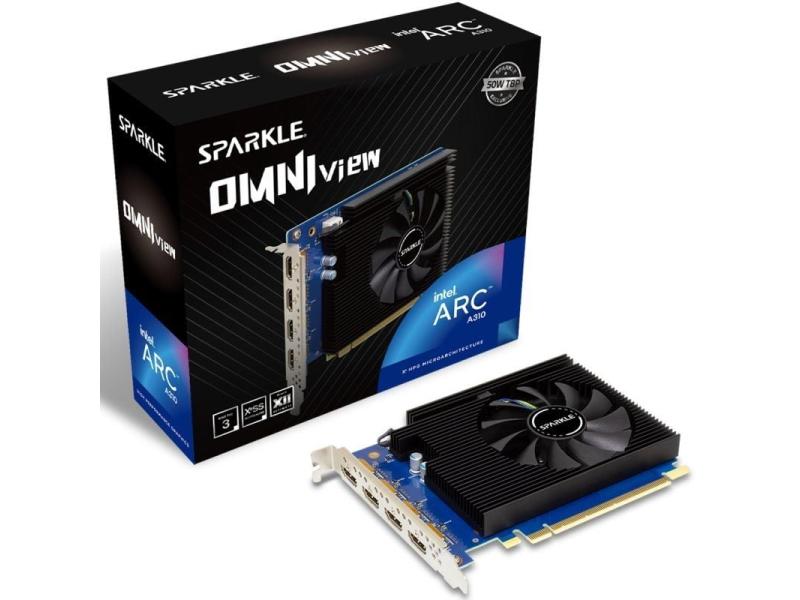 Tarjeta Gráfica Sparkle Intel Arc A310 Omni View/ 4GB GDDR6