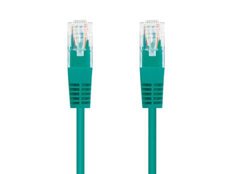 Cable de Red RJ45 UTP Nanocable 10.20.0400-GR/ Cat.6/ 50cm/ Verde