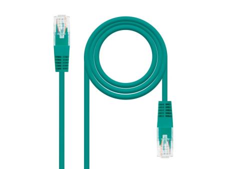 Cable de Red RJ45 UTP Nanocable 10.20.0400-GR/ Cat.6/ 50cm/ Verde