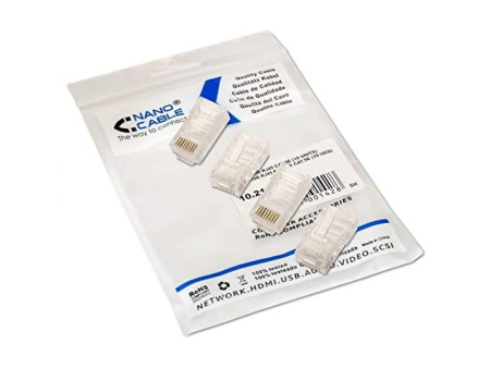 Conector RJ45 Nanocable 10.21.0101/ Cat.5e/ 10 uds