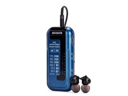 Radio Portátil Aiwa R-22BL/ Azul