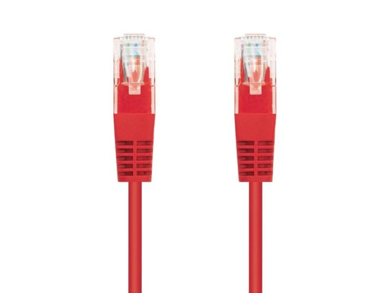 Cable de Red RJ45 UTP Nanocable 10.20.0400-L25-R Cat.6/ 25cm/ Rojo