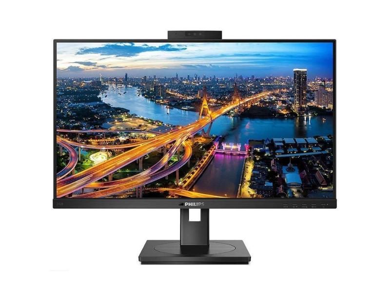 Monitor Profesional Philips 242B1H 23.8'/ Full HD/ Webcam/ Multimedia/ Regulable en altura/ Negro