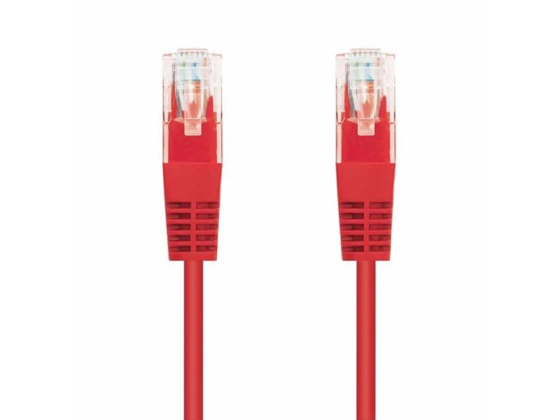 Cable de Red RJ45 UTP Nanocable 10.20.0400-R Cat.6/ 50cm/ Rojo