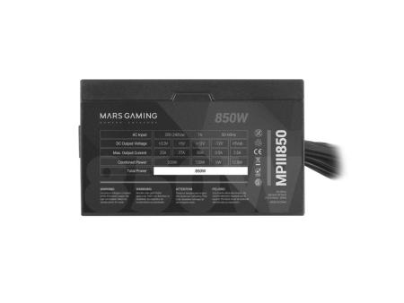 Fuente de Alimentación Mars Gaming MPIII850/ 850W/ Ventilador 12cm