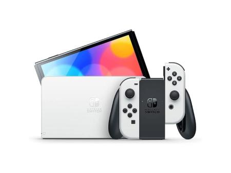 Nintendo Switch Versión OLED Blanca/ Incluye Base/ 2 Mandos Joy-Con