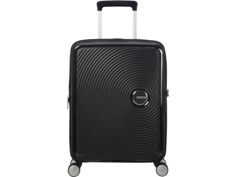 Maleta de Cabina American Tourister SoundBox Spinner 55cm/ 55x40x20cm/ 4 Ruedas/ Negra