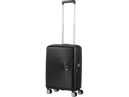 Maleta de Cabina American Tourister SoundBox Spinner 55cm/ 55x40x20cm/ 4 Ruedas/ Negra