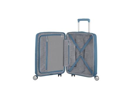 Maleta de Cabina American Tourister SoundBox Spinner 55cm/ 55x40x20cm/ 4 Ruedas/ Azul Piedra