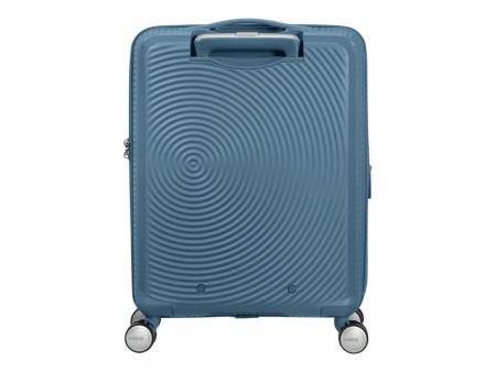 Maleta de Cabina American Tourister SoundBox Spinner 55cm/ 55x40x20cm/ 4 Ruedas/ Azul Piedra