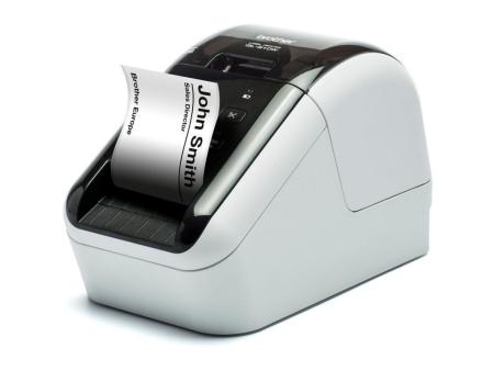 Impresora de Etiquetas Brother QL-810WC/ Térmica/ Ancho etiqueta 62mm/ USB-WiFi/ Blanca y Negra