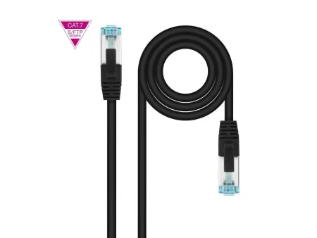 Cable de Red RJ45 SFTP Nanocable 10.20.1700-BK Cat.7/ 50cm/ Negro