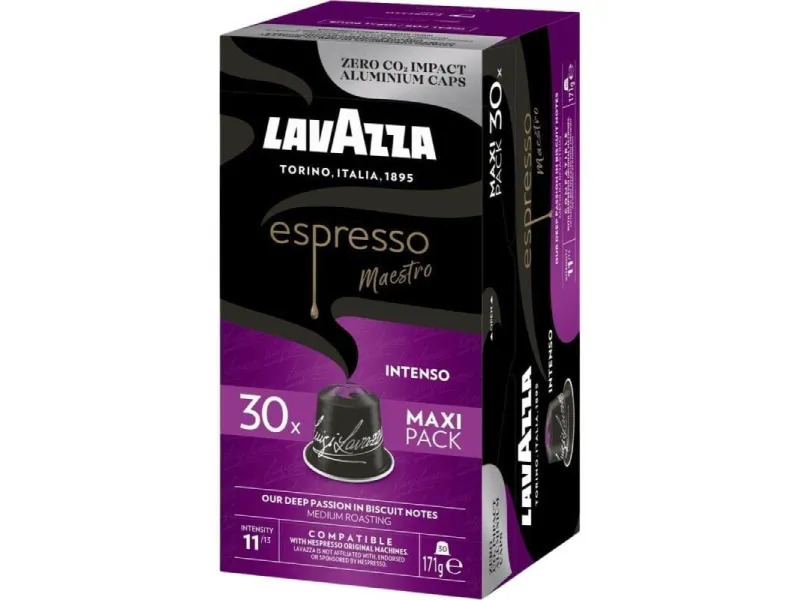 Cápsula Lavazza Espresso Maestro Intenso para cafeteras Nespresso/ Caja de 30 Cápsula Lavazza Espresso Maestro Intenso para cafeteras Nespresso/ Caja de 30