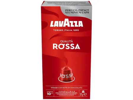 Cápsula Lavazza Qualitá Rossa para cafeteras Nespresso/ Caja de 10