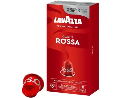 Cápsula Lavazza Qualitá Rossa para cafeteras Nespresso/ Caja de 10