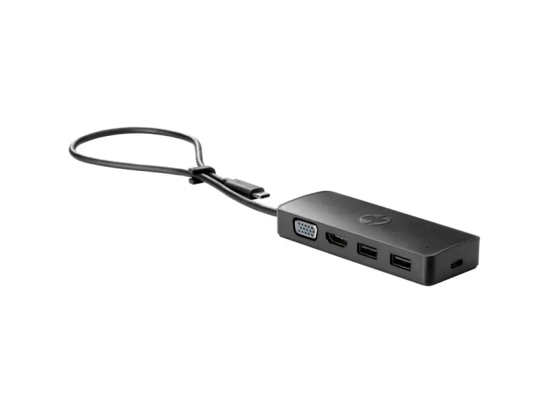 Docking USB 3.0 Tipo-C HP USB-C Travel G2/ 2xUSB/ 1xHDMI/ 1xVGA/ Negro