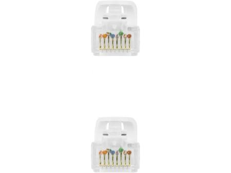 Cable de Red RJ45 UTP Nanocable 10.20.1802-W Cat.6A/ 2m/ Blanco