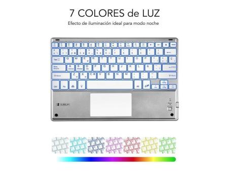 Teclado Compacto Inalámbrico por Bluetooth Subblim SMBT50/ Plata