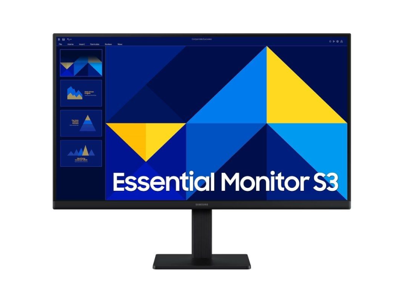 Monitor Profesional Samsung Essential Monitor S3 S24D300GAU/ 24'/ Full HD/ Negro