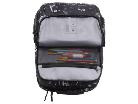 Mochila HP Campus XL 7J592AA para Portátiles hasta 16'/ Negra y Blanca