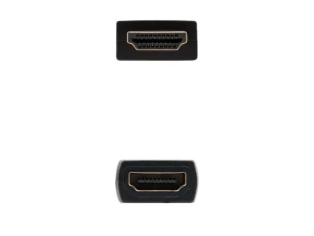 Cable Alargador HDMI Nanocable 10.15.1011/ HDMI Macho - HDMI Hembra/ 1m/ Negro