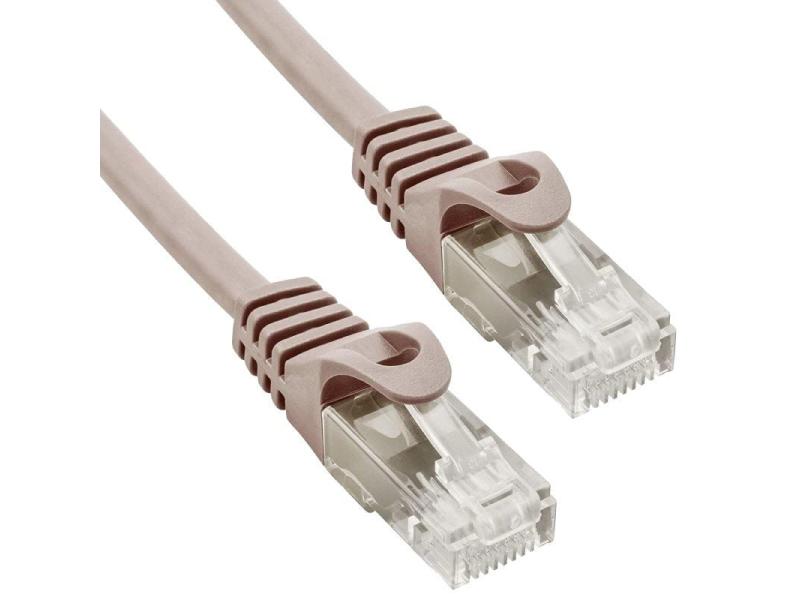 Cable de Red RJ45 UTP Phasak PHK 1652 Cat.6/ 25cm/ Gris