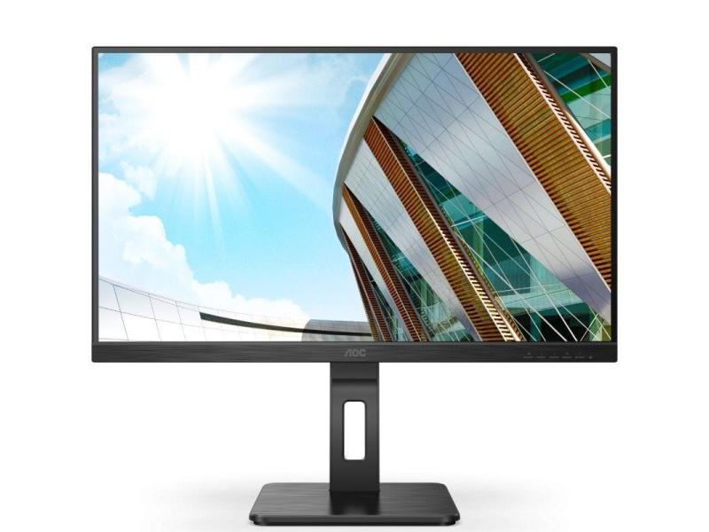 Monitor Profesional AOC U27P2CA 27'/ 4K/ Multimedia/ Regulable en altura/ Negro