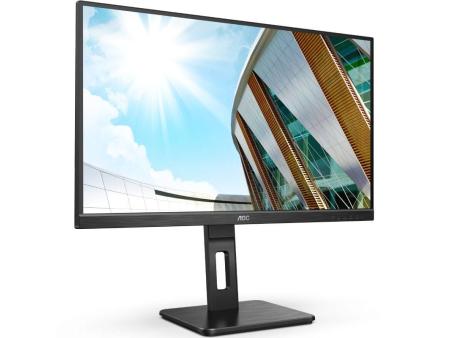 Monitor Profesional AOC U27P2CA 27'/ 4K/ Multimedia/ Regulable en altura/ Negro