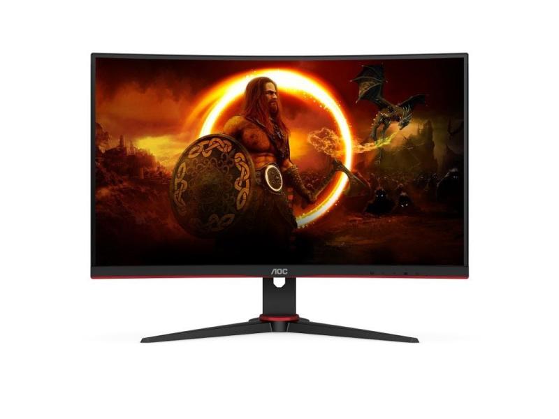 Monitor Gaming Curvo AOC C27G2ZE/BK 27'/ Full HD/ 1ms/ 240Hz/ VA/ Negro y Rojo