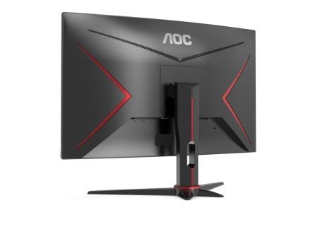 Monitor Gaming Curvo AOC C27G2ZE/BK 27'/ Full HD/ 1ms/ 240Hz/ VA/ Negro y Rojo