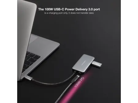 Hub USB 3.2 Gen1 Nanocable 10.16.1005/ 3xUSB/ 1xUSB Tipo-C/ 1xUSB Tipo-C PD