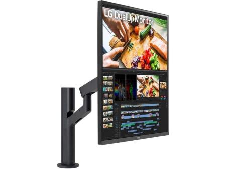 Monitor Profesional LG DualUp Ergo 28MQ780-B 27.6'/ SDQHD/ Multimedia/ Regulable en altura/ Negro