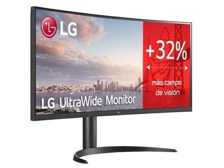 Monitor Profesional Ultrapanorámico Curvo LG 34WQ75C-B 34'/ WQHD/ Multimedia/ Regulable en altura/ Negro