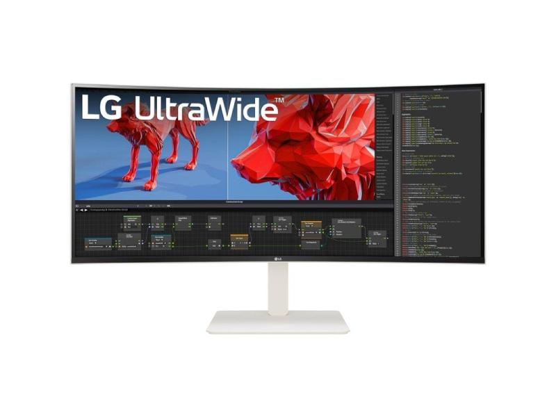 Monitor Profesional Ultrapanorámico Curvo LG UltraWide 38WR85QC-W 37.5'/ WQHD+/ Multimedia/ Blanco