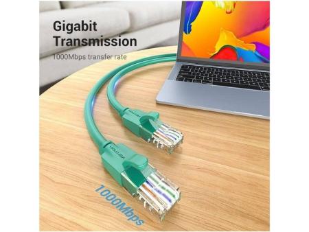 Cable de Red RJ45 UTP Vention IBEGF Cat.6/ 1m/ Verde